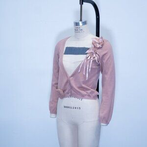 Moschino Cheap & Chic Ribbon Applique Cardigan